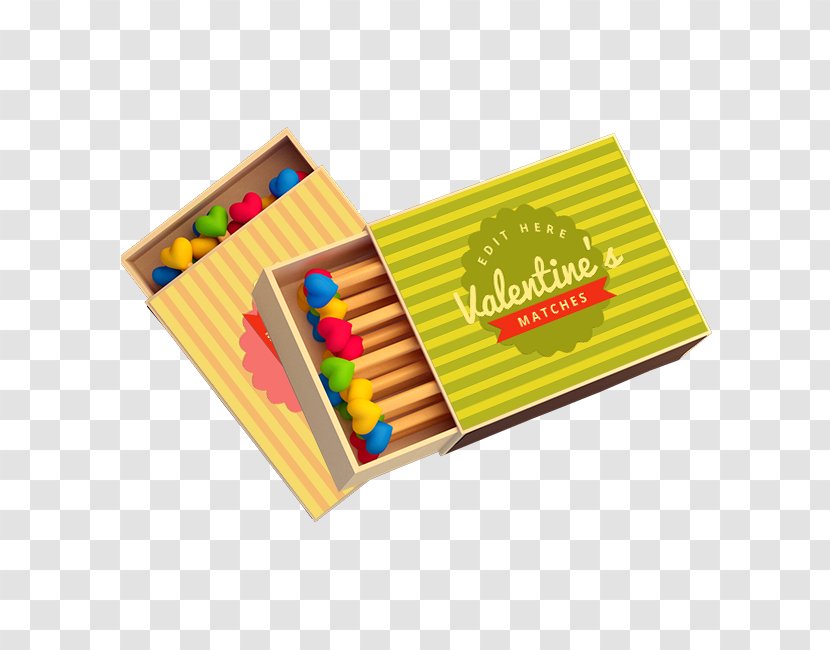 Valentines Day Match Box - Love - Matches Transparent PNG