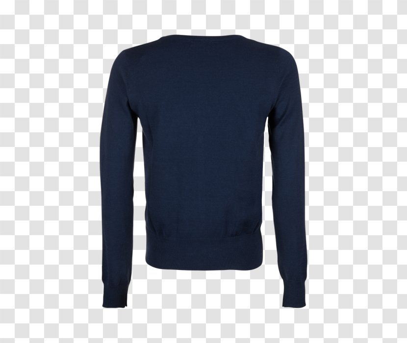Sleeve T-shirt Navy Sweater Polo Neck - Electric Blue Transparent PNG