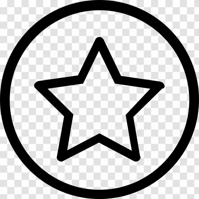 Illustration Apple Icon Image Format - Black And White - Five Point Star Symbol Transparent PNG