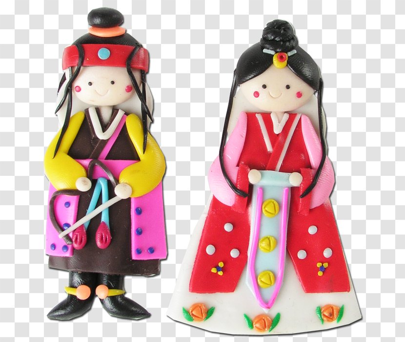 Doll Refrigerator Magnets Hanbok Craft Collectable Transparent PNG