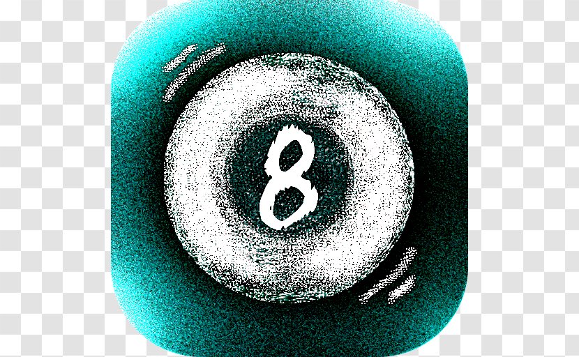 Magic 8-Ball Eight-ball Turquoise Circle Font Transparent PNG
