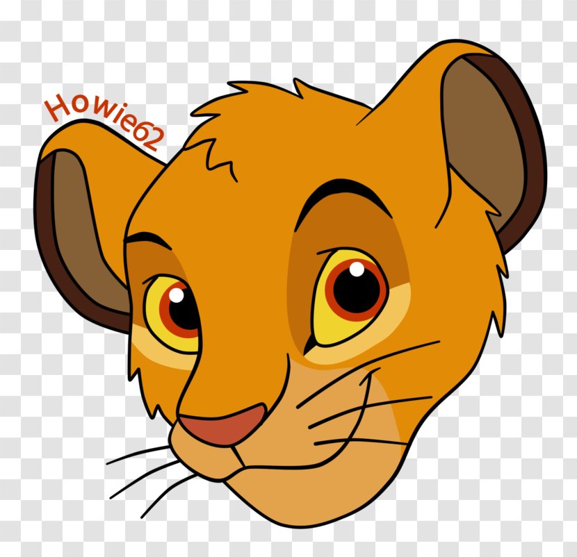 Whiskers Simba Kitten Fan Art DeviantArt - Lion King Transparent PNG