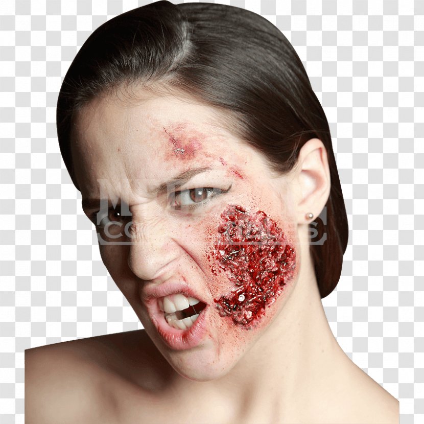 Cheek Make-up Nose Wound Lip - Halloween Transparent PNG