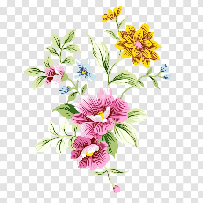 Flower Art Watercolor - Herbaceous Plant Daisy Family Transparent PNG