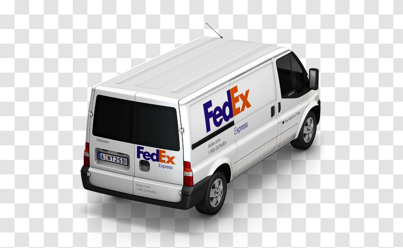 Minibus Minivan Car Brand - Cargo - FedEx Van Back Transparent PNG
