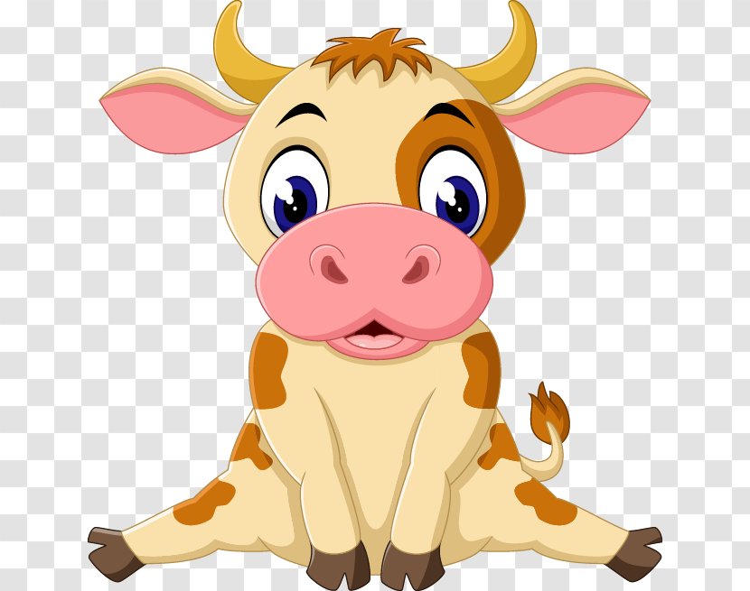Cattle Cartoon Royalty-free Stock Photography - Vector Cow Transparent PNG