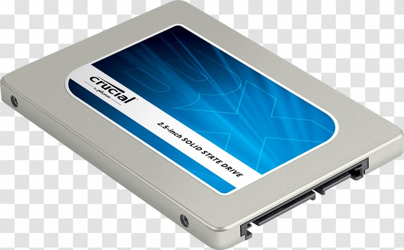 Crucial BX100 SATA SSD Solid-state Drive MX200 MX300 Mac Book Pro - Serial Ata - Computer Transparent PNG