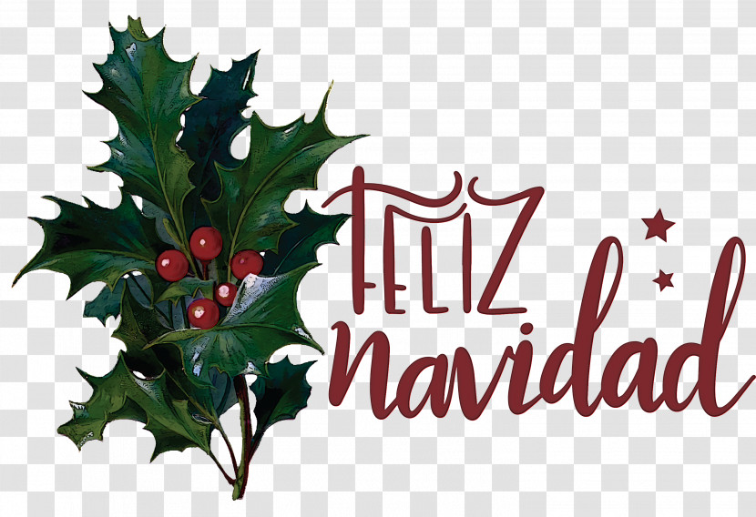 Feliz Navidad Merry Christmas Transparent PNG