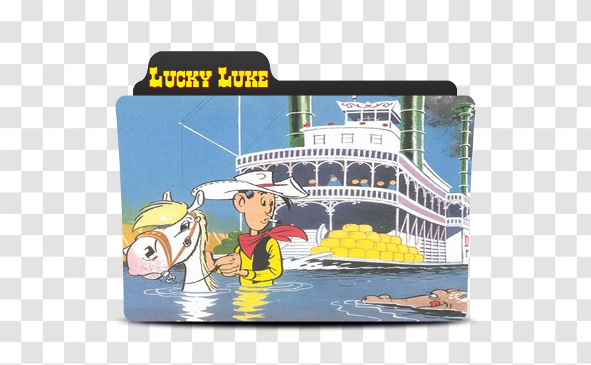 En Remontant Le Mississippi Lucky Luke Brand Cartoon - LUCKY LUKE Transparent PNG