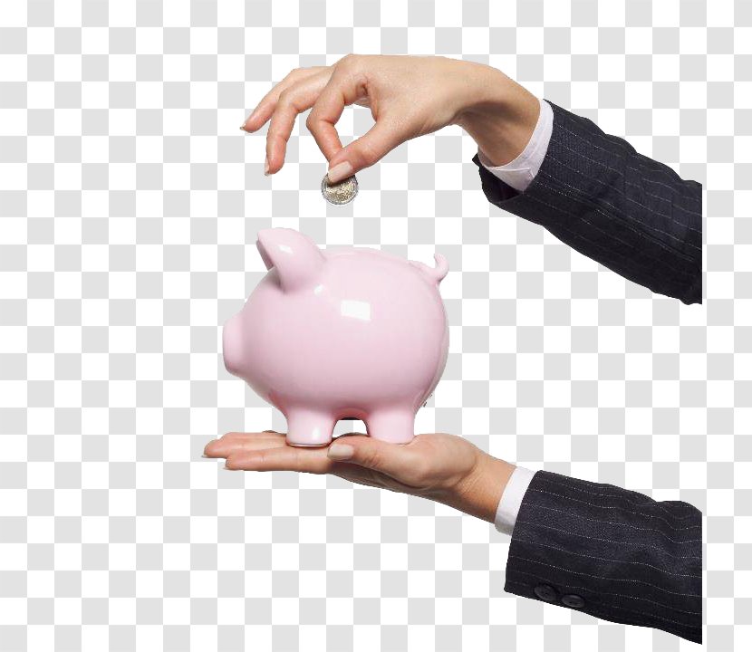 Piggy Bank Download - Hand With Transparent PNG