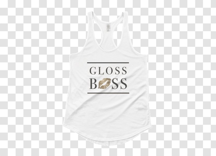 Gilets T-shirt Sleeveless Shirt Font - Black - Business Card Design Material Transparent PNG