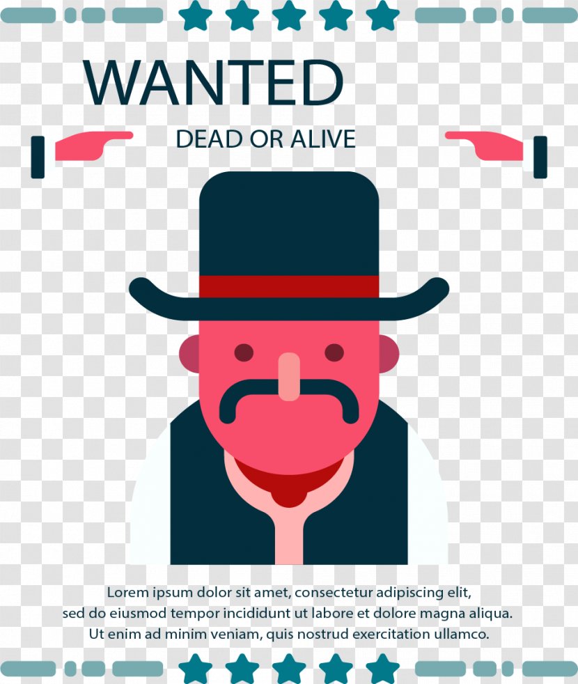 Wanted Poster - Smile - Hat Thief Transparent PNG