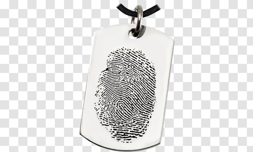 Locket Dog Tag Engraving Stainless Steel - Fingerprint - Chain Transparent PNG