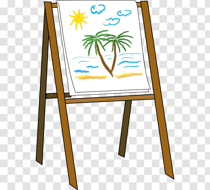 Easel Painting Art Clip - Table - Adult Event Cliparts Transparent PNG