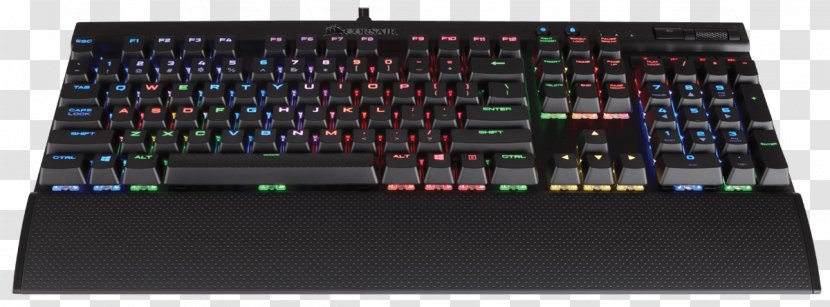 Computer Keyboard Mouse Corsair Gaming K70 LUX RGB -Cherry MX Multi-Colour Backlit Mechanical Black - Hardware Transparent PNG