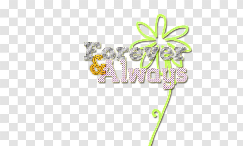 Logo Flowering Plant Body Jewellery Line Font - Always And Forever Transparent PNG