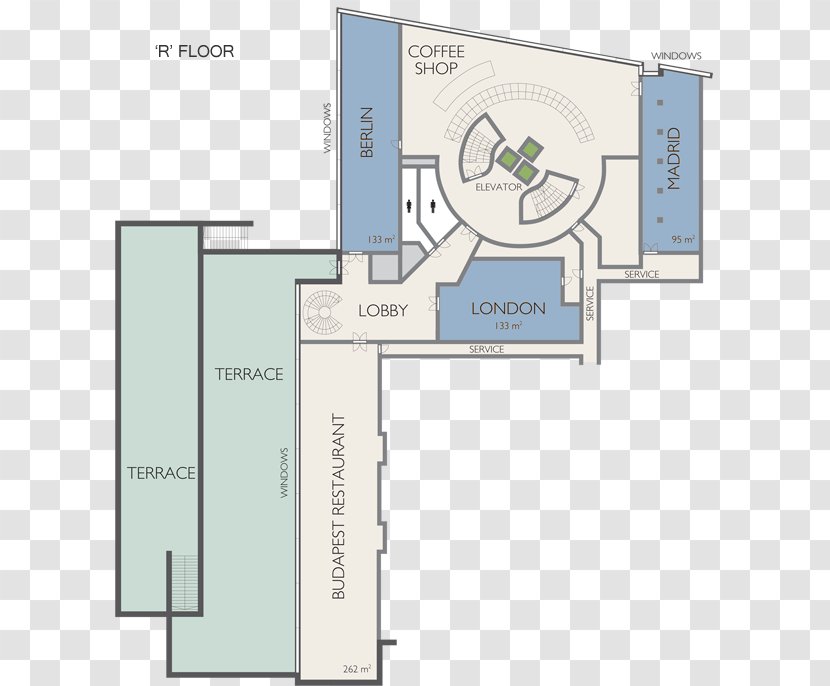 Floor Plan Hotel Budapest Room Dinner - System Transparent PNG