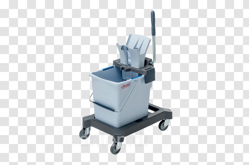 Mop Bucket Cart Vileda Floor Cleaning Transparent PNG