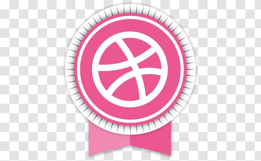 Pink Area Text Symbol - Social Media - Dribbble Transparent PNG