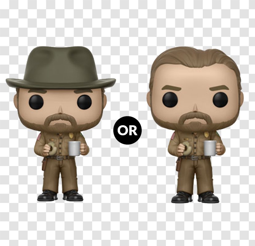 Chief Hopper Funko Pop Television Stranger Things Eleven Toy With Eggoschase Figure Action & Figures - Tree Transparent PNG