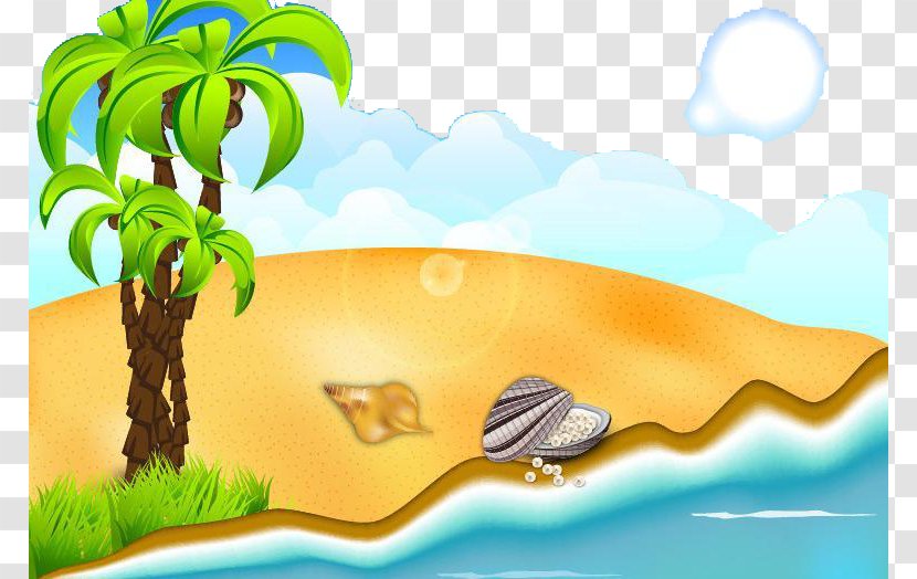 Beach - Scalable Vector Graphics - Background Transparent PNG