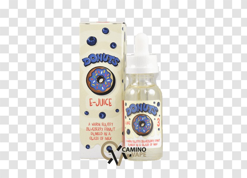 Donuts Juice Electronic Cigarette Aerosol And Liquid Milk Cream - Blueberry Transparent PNG