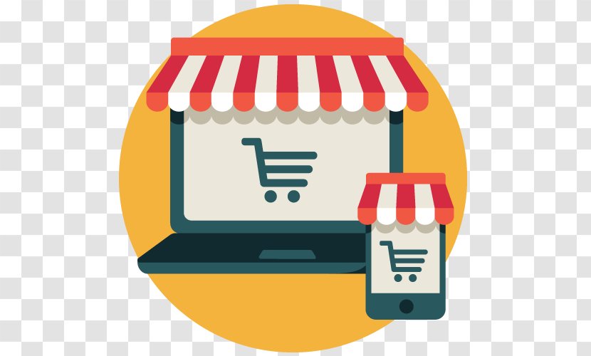 Online Shopping E-commerce Retail Digital Marketing - Text Transparent PNG