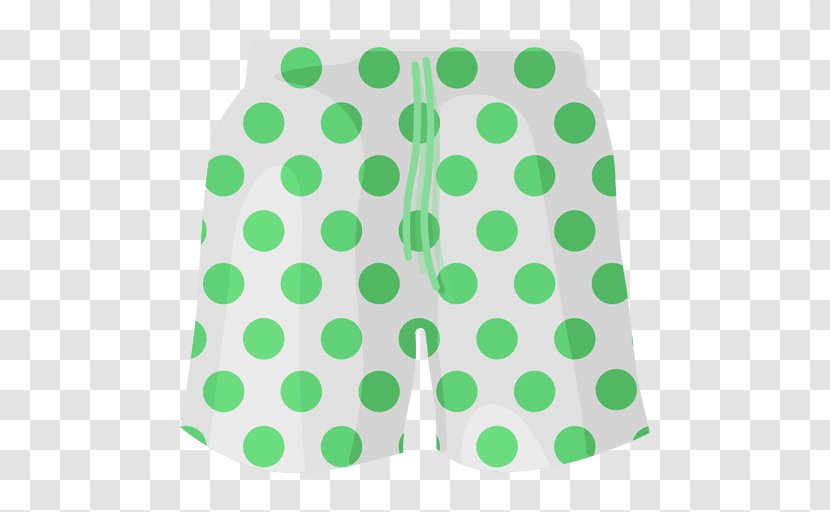 Polka Dot Dress Clothing Shorts - Green Transparent PNG