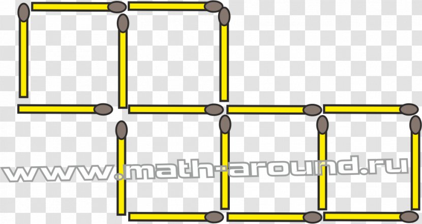 Geometry Square Match Angle Puzzle - Yellow - Geom Transparent PNG