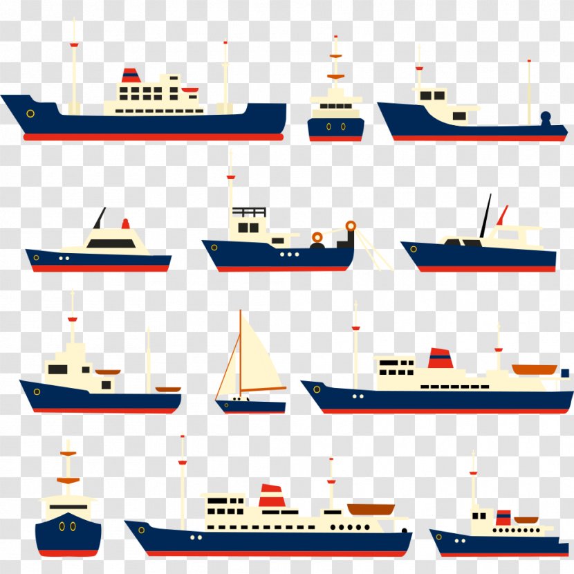 Ship Watercraft Clip Art - Mode Of Transport - Cartoon Transparent PNG