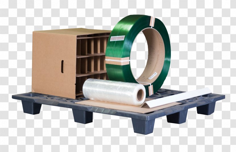 Pallet Plastic Packaging And Labeling Recycling Box - Cling Film Transparent PNG
