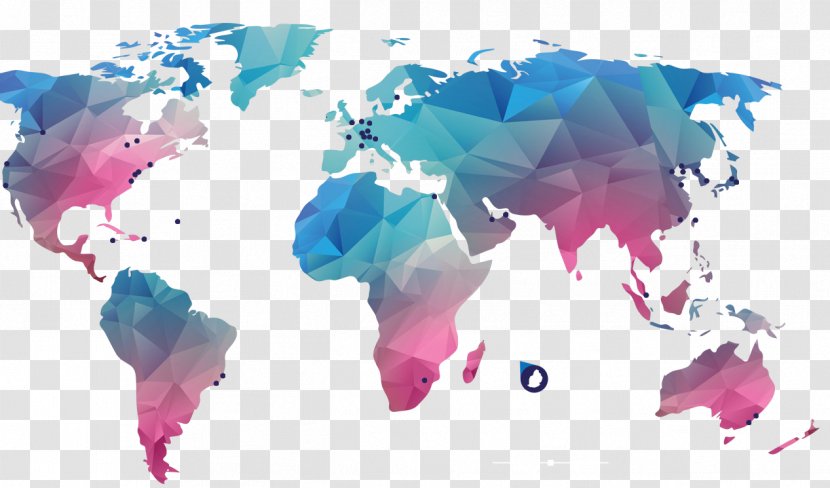 World Map Globe Blank - Border Transparent PNG