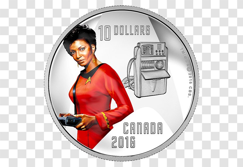 Uhura Star Trek James T. Kirk Spock Silver - Coin Transparent PNG