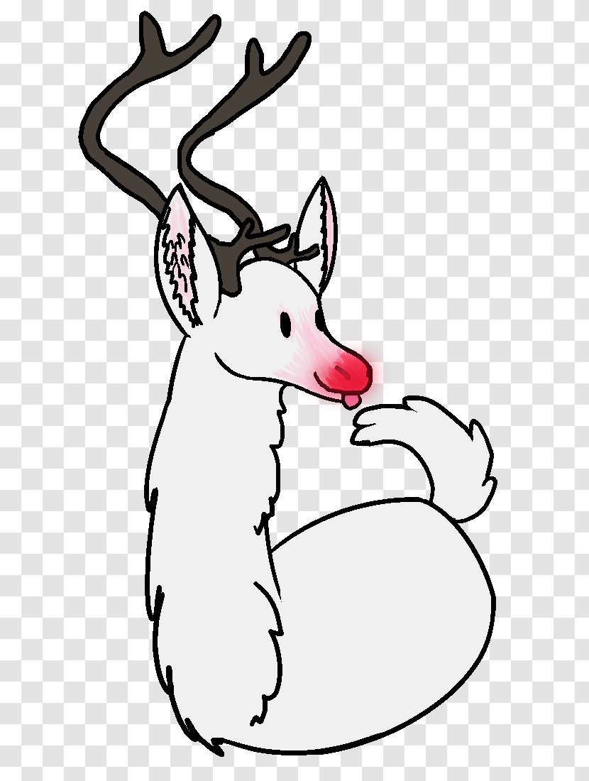 Reindeer Vertebrate Antler Animal - Rudolph The Red Nosed Transparent PNG