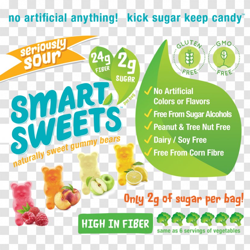 Gummy Bear Natural Foods Vegetarian Cuisine Fruit - Dried Bags Transparent PNG