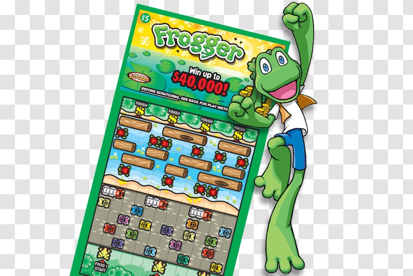 Frogger Nebraska Lottery Video Game Pollard Banknote Limited Partnership - Ticket Transparent PNG