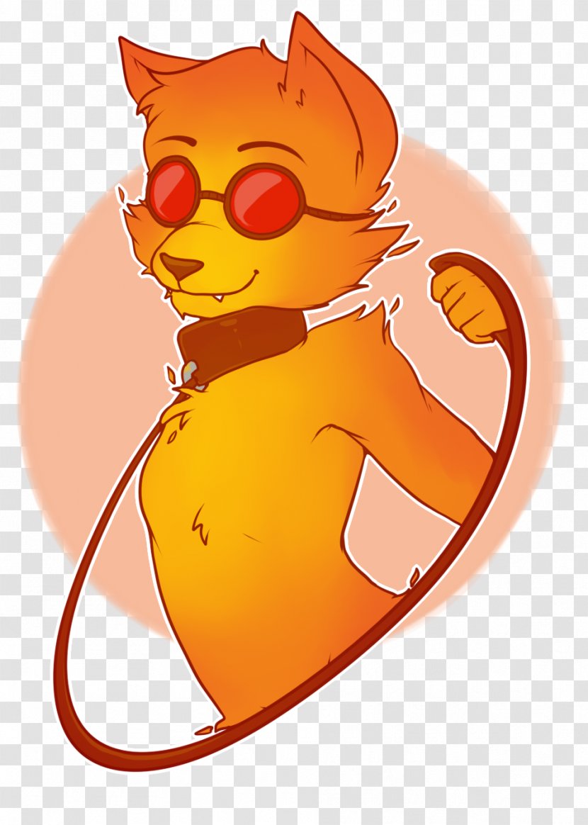 Cat Tail Character Clip Art - Vertebrate Transparent PNG