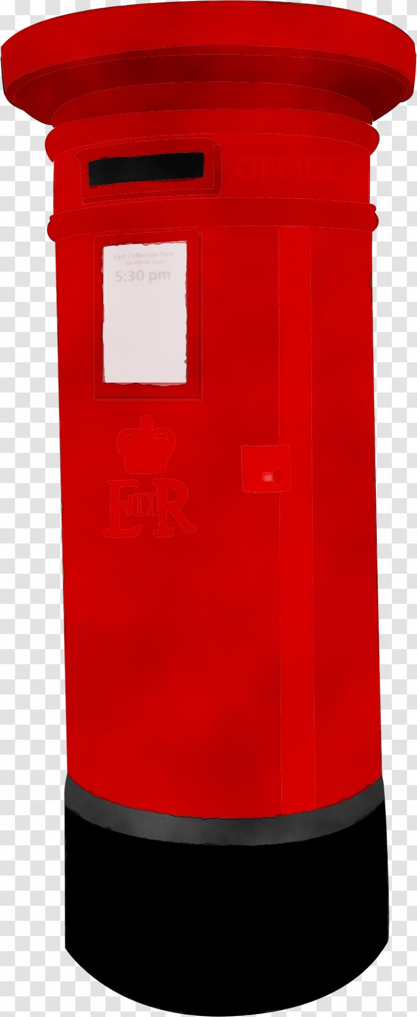 Red Post Box Mailbox Cylinder Transparent PNG