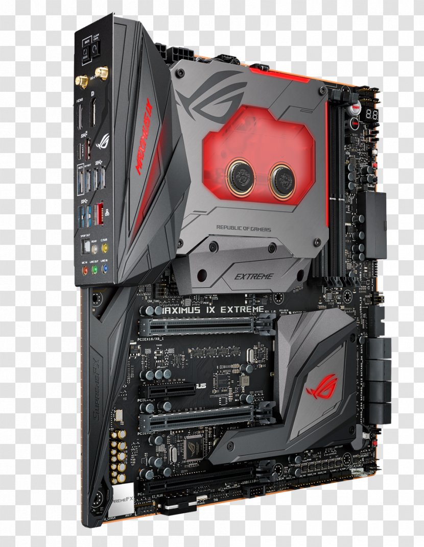 ROG GAMING MOTHERBOARD MAXIMUS IX EXTREME LGA 1151 Republic Of Gamers Asus Maximus Extreme - Motherboard - Cpu Socket Transparent PNG