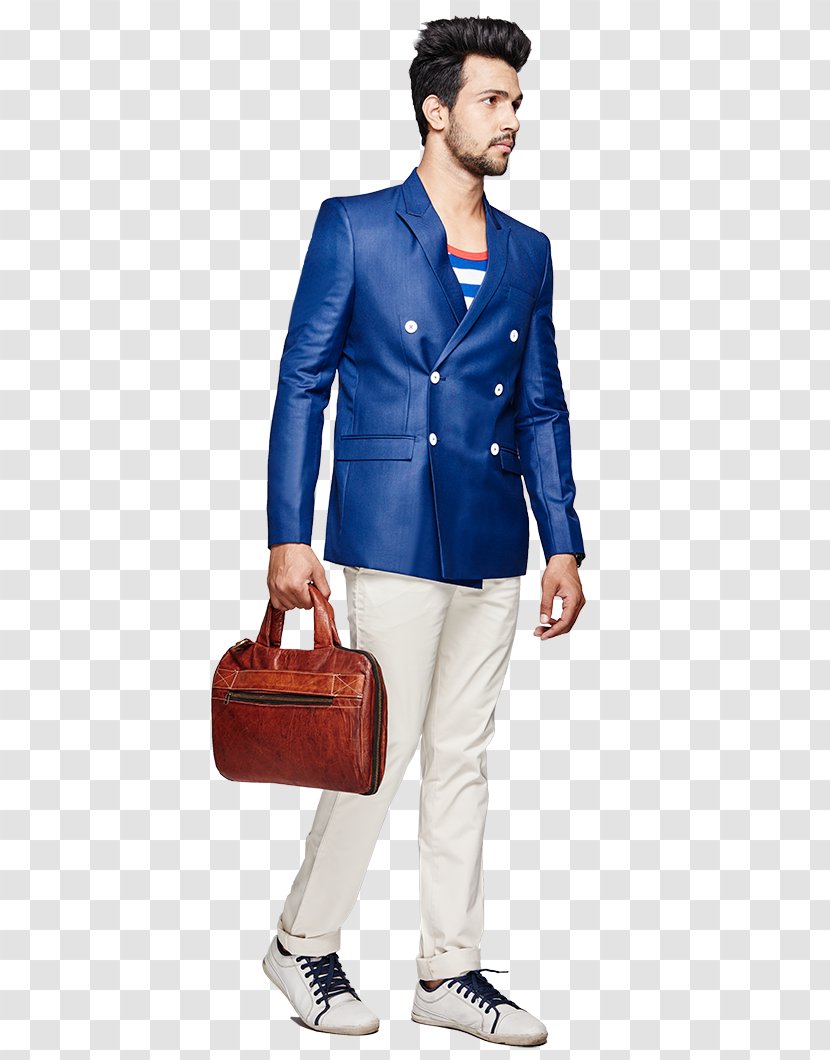 Shah Rukh Khan Blazer Suit Jeans Fashion - Electric Blue - Ranveer Singh Transparent PNG