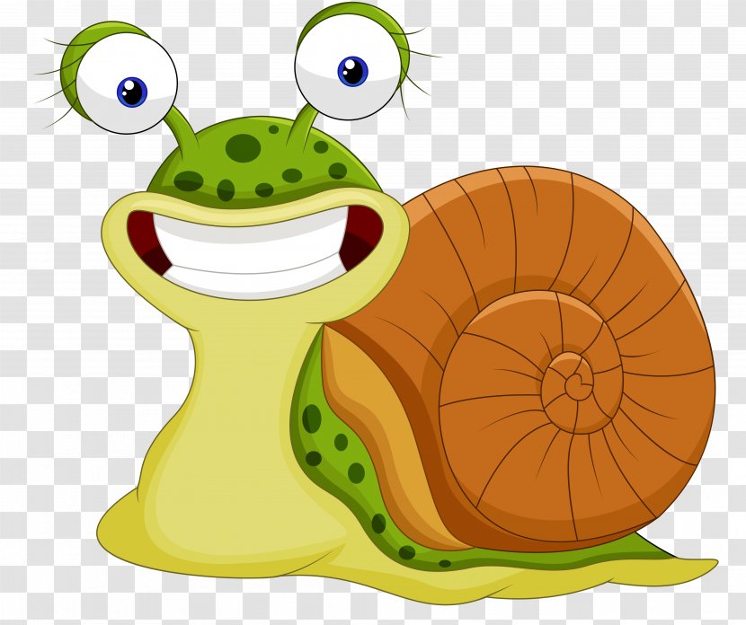 Snail Cartoon Royalty-free Illustration - Fotosearch - Smiling Transparent PNG