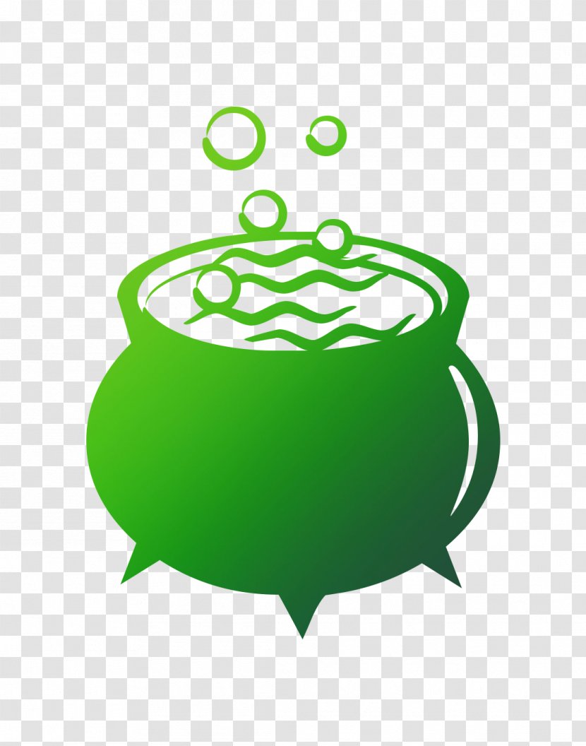 Vector Graphics Clip Art Cauldron Witch - Logo - Green Transparent PNG