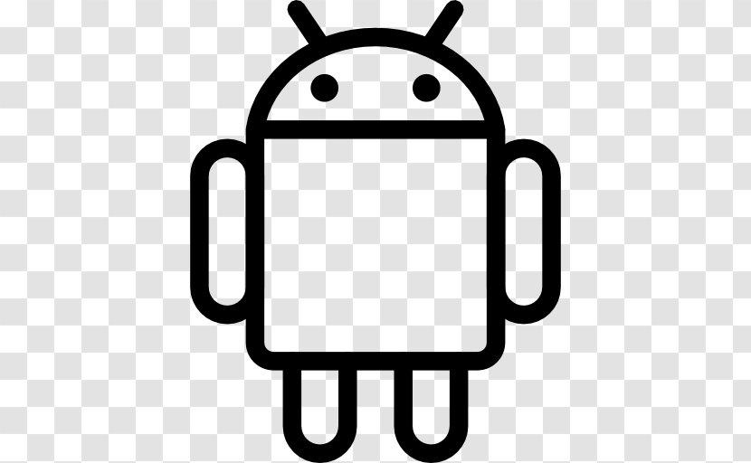 Android - Black And White - Robotics Transparent PNG
