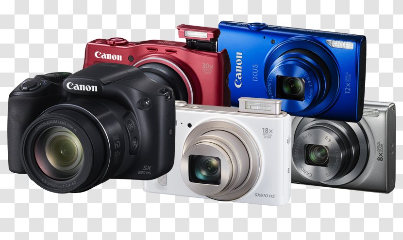 Digital SLR Canon PowerShot SX60 HS Camera Lens - Single Reflex - Ixus Transparent PNG
