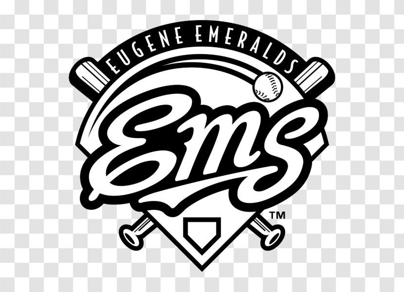 Eugene Emeralds Logo Northwest League Vector Graphics - Black And White - Cosmetic Shop Transparent PNG