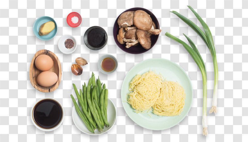 Vegetarian Cuisine Ramen Recipe Shiitake Ingredient - Kitchen Ingredients Transparent PNG