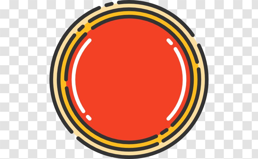 Circle Area Yellow - Push Button Transparent PNG