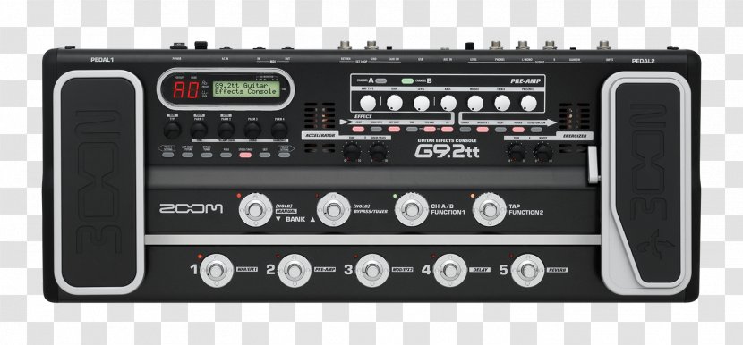 Effects Processors & Pedals Zoom Corporation Electric Guitar Musical Instruments - Flower Transparent PNG