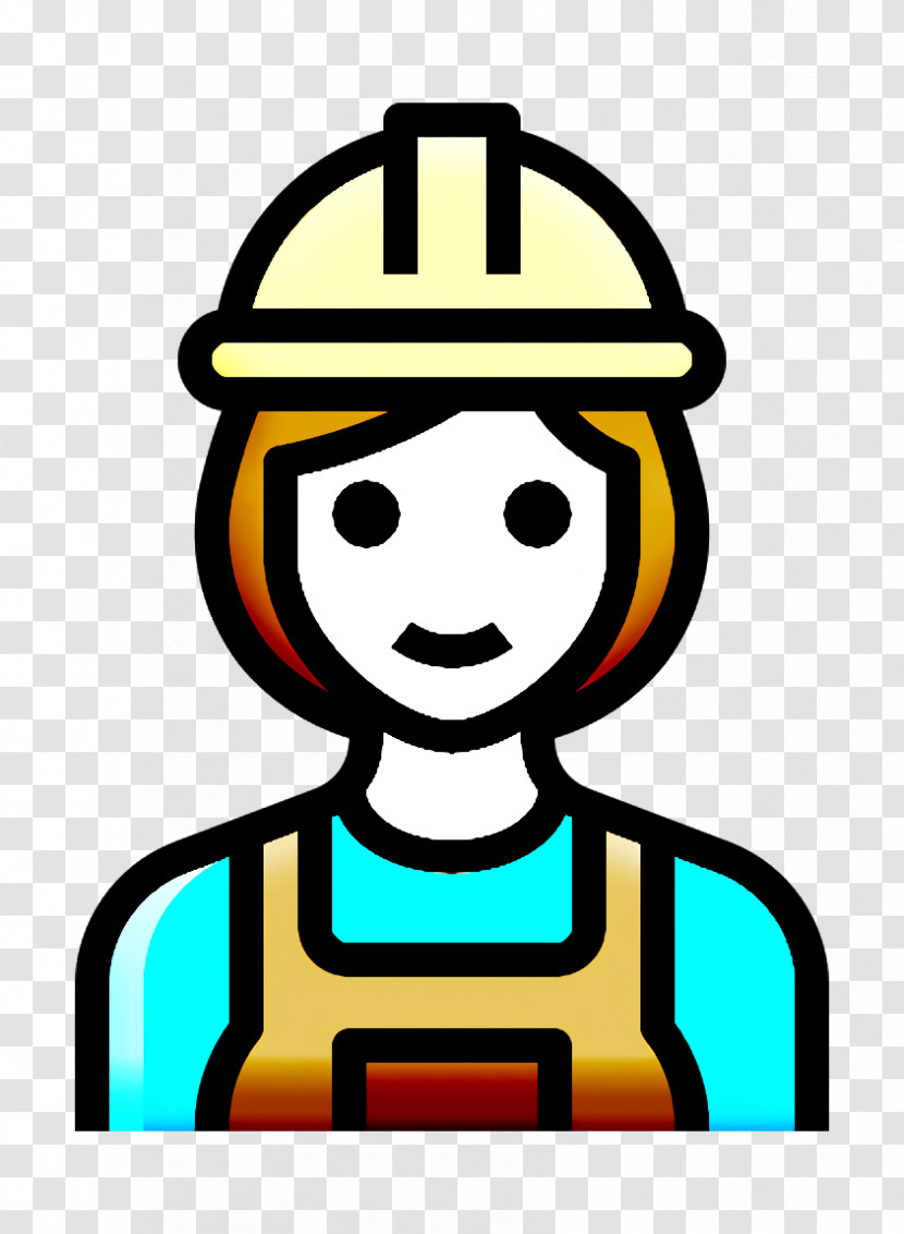 Occupation Woman Icon Builder Icon Transparent PNG