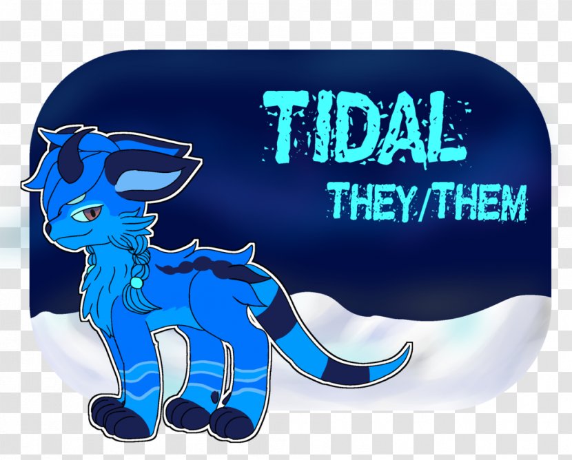 Electric Blue Cobalt Horse Font - Mammal - Tidal Transparent PNG